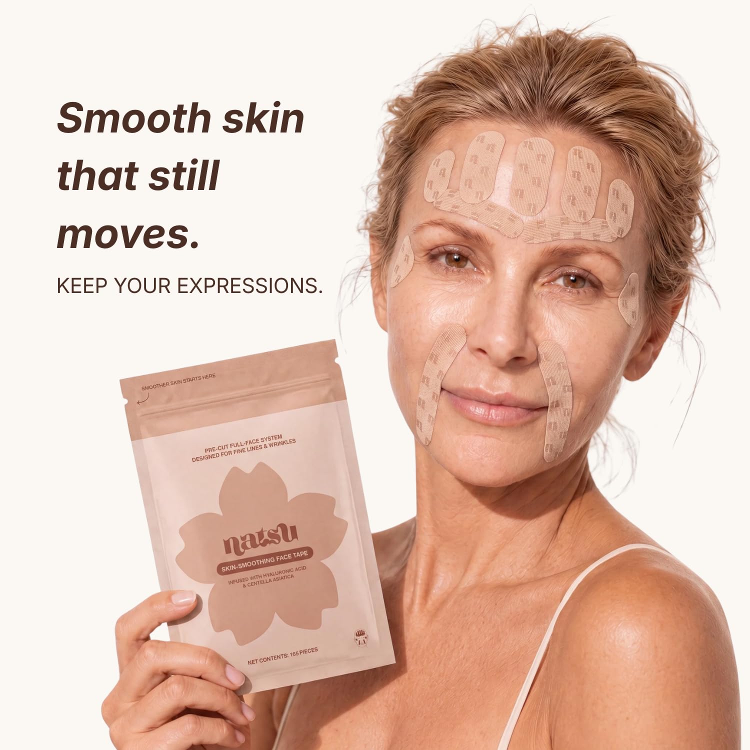 Anti-Wrinkle Face Tape with Hyaluronic Acid & Centella Asiatica