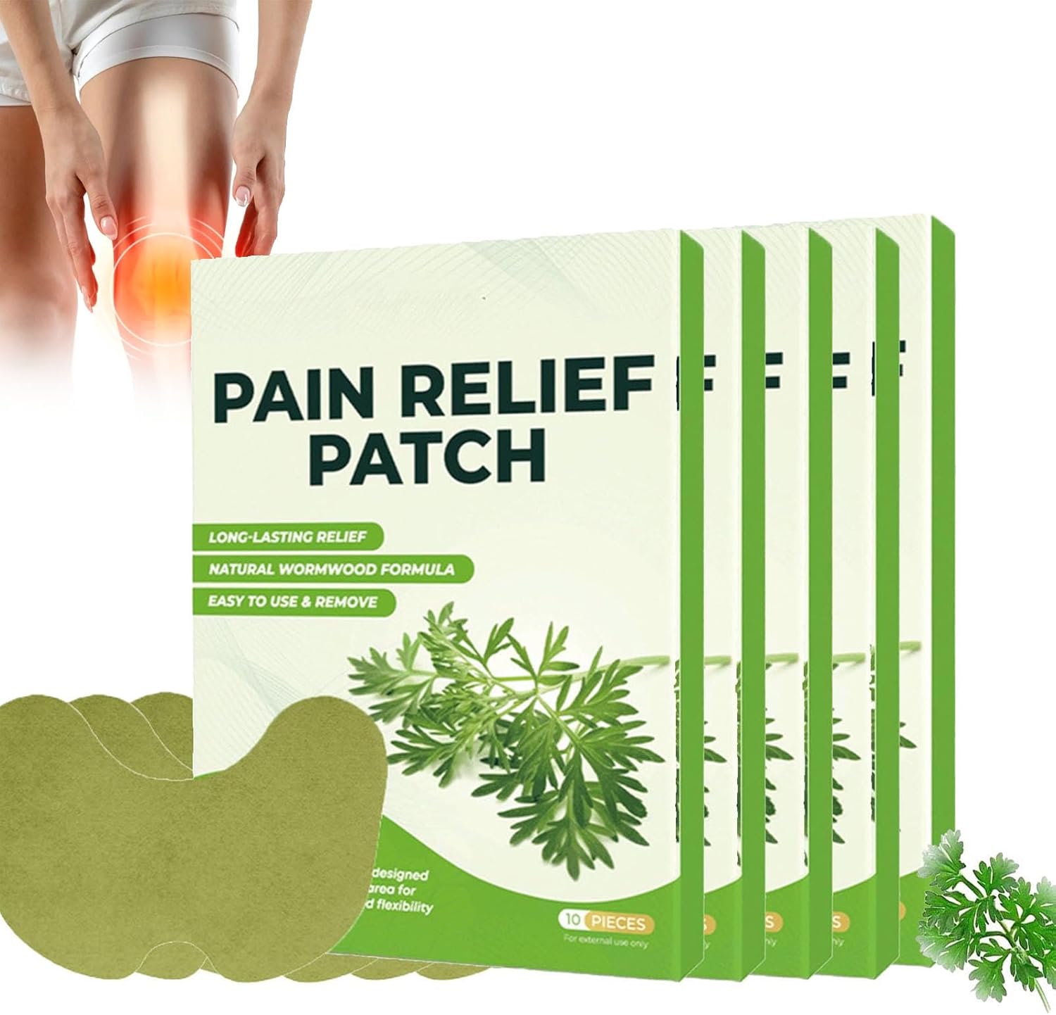 Wellnesstic Pain Patches, Wellknee Pain Relief Patch for Knee, Relieve
