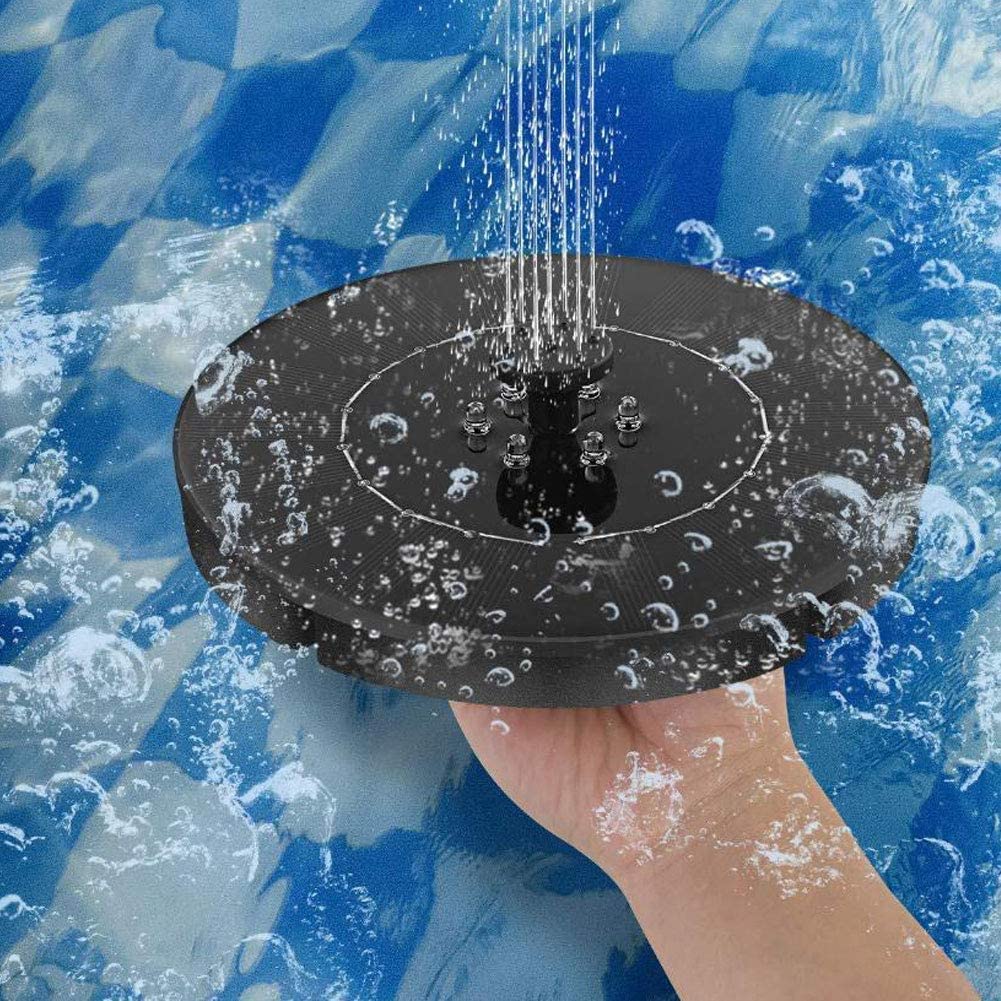 YXSH Pompa Solare per Fontana,Pompa Solare per Laghetto,Fontana Giardino Esterno,Pompa Sommersa Circolare per Laghetto, Bagno per Uccelli, Acquario, Stagno