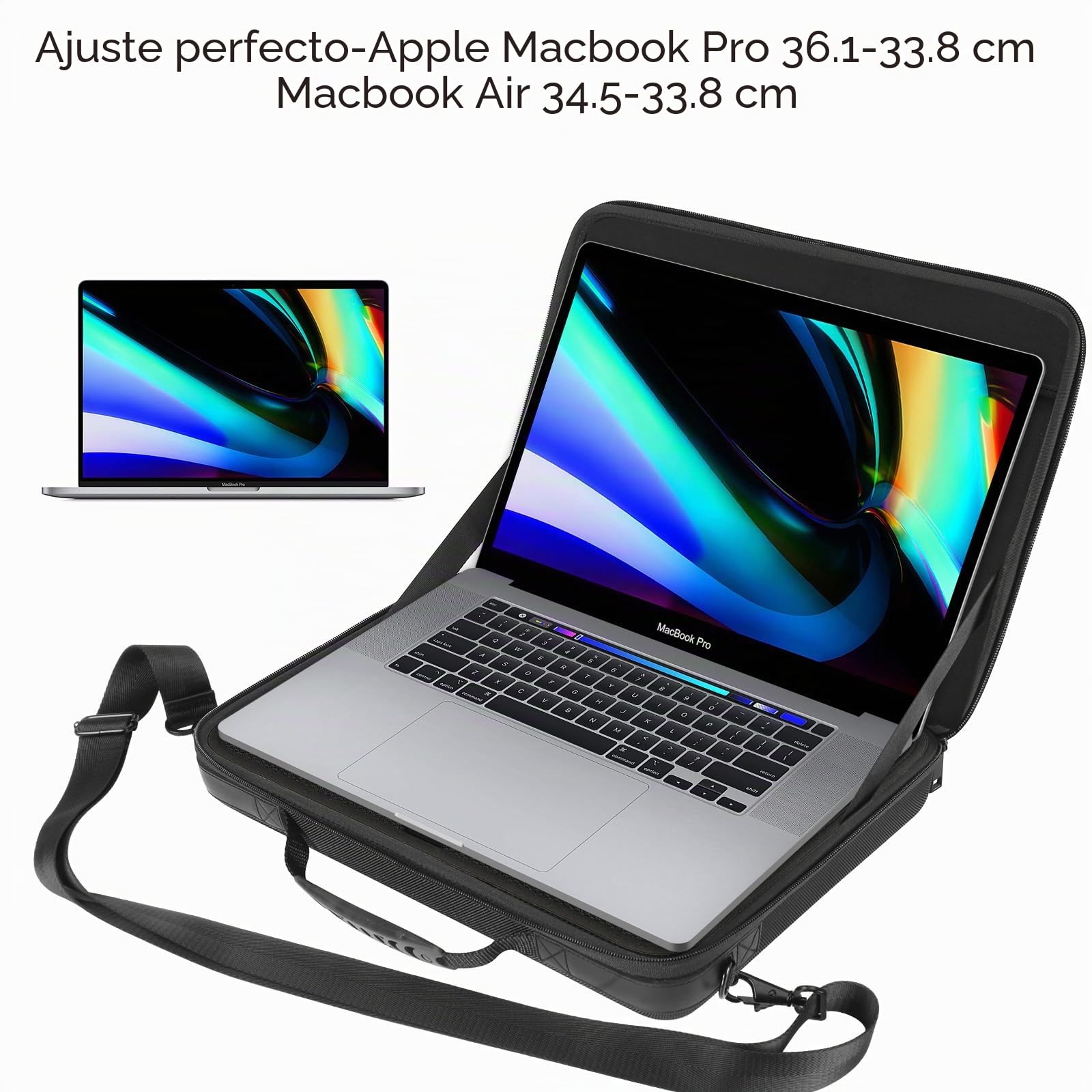 Smatree Maletín Rígido de 13,3" para Portátil, Estuche de Transporte Compatible con 13" Macbook Air M4 2025,13-13,3" MacBook Pro/MacBook Air/Lenovo Yoga 730 / HP Envy x360 13 Fundas