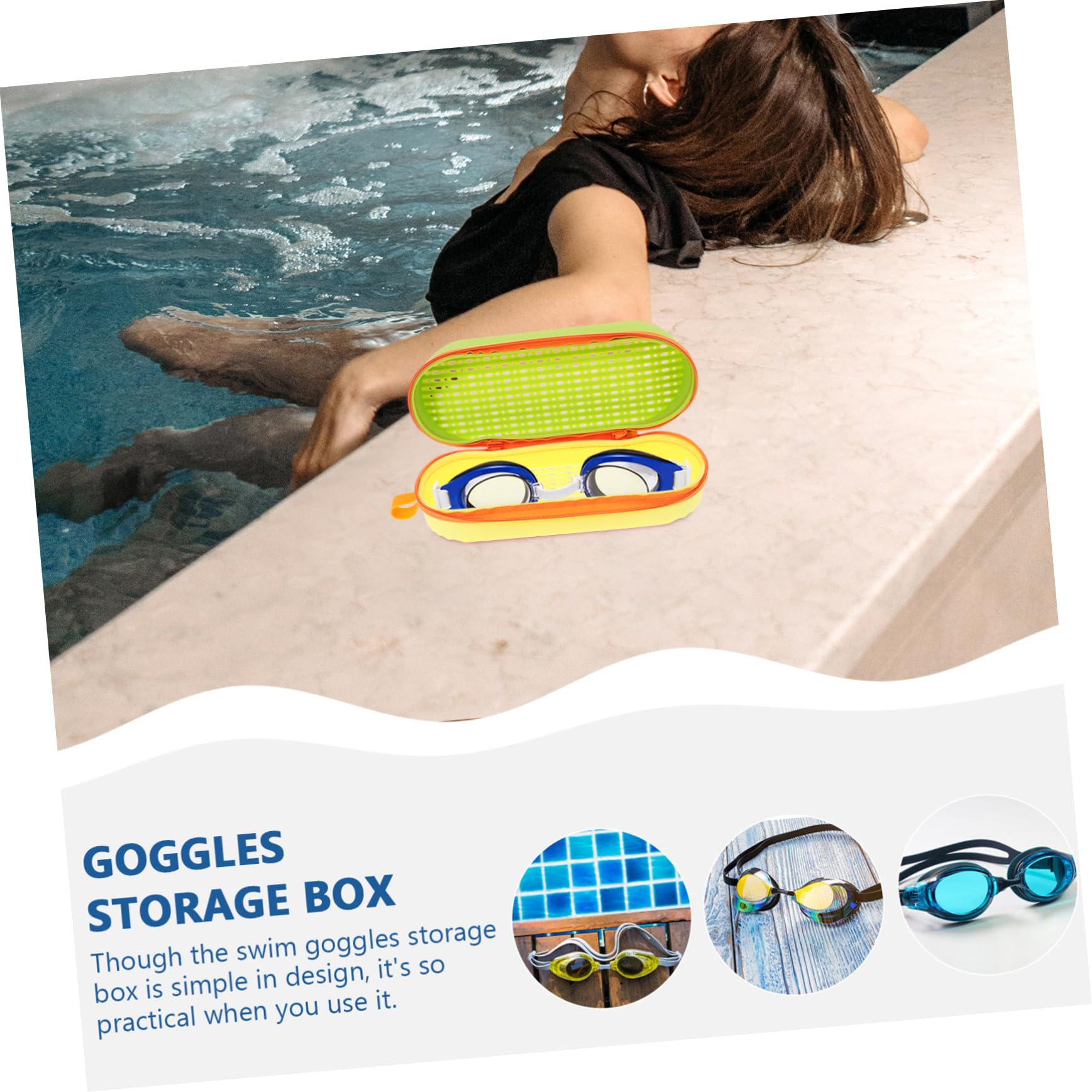 BESPORTBLE Aufbewahrung Von Schwimmbrillen Etuis Für Schwimmbrillen Tragbare Aufbewahrung Von Schwimmbrillen Aufbewahrung Von Schwimmbrillen Etui Für Schwimmbrillen Brillenträger