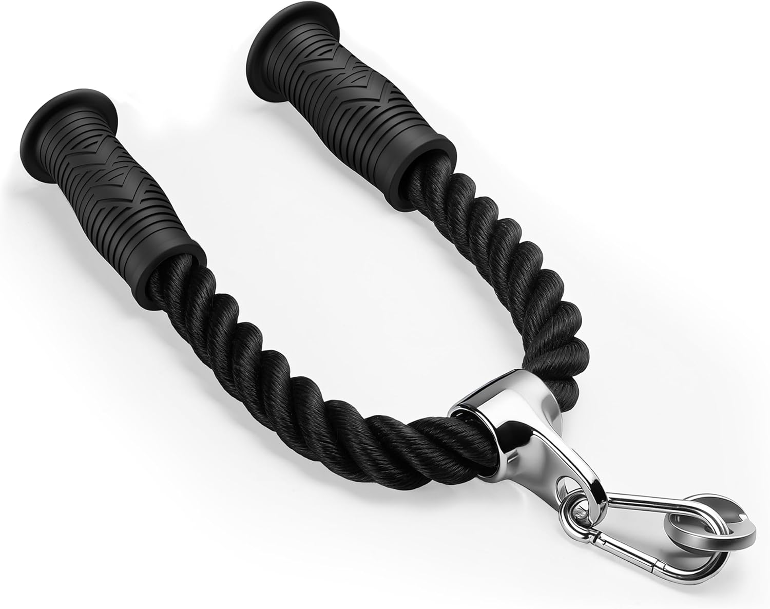 Tricep Rope Compatible with Tonal Machine, Tricep Pull Down Attachment with Ergonomic Comfort Grips, Accessory for Smart Home Gym & Cable Machine, Wrist Support Base, Soft Rub & Heavy Duty