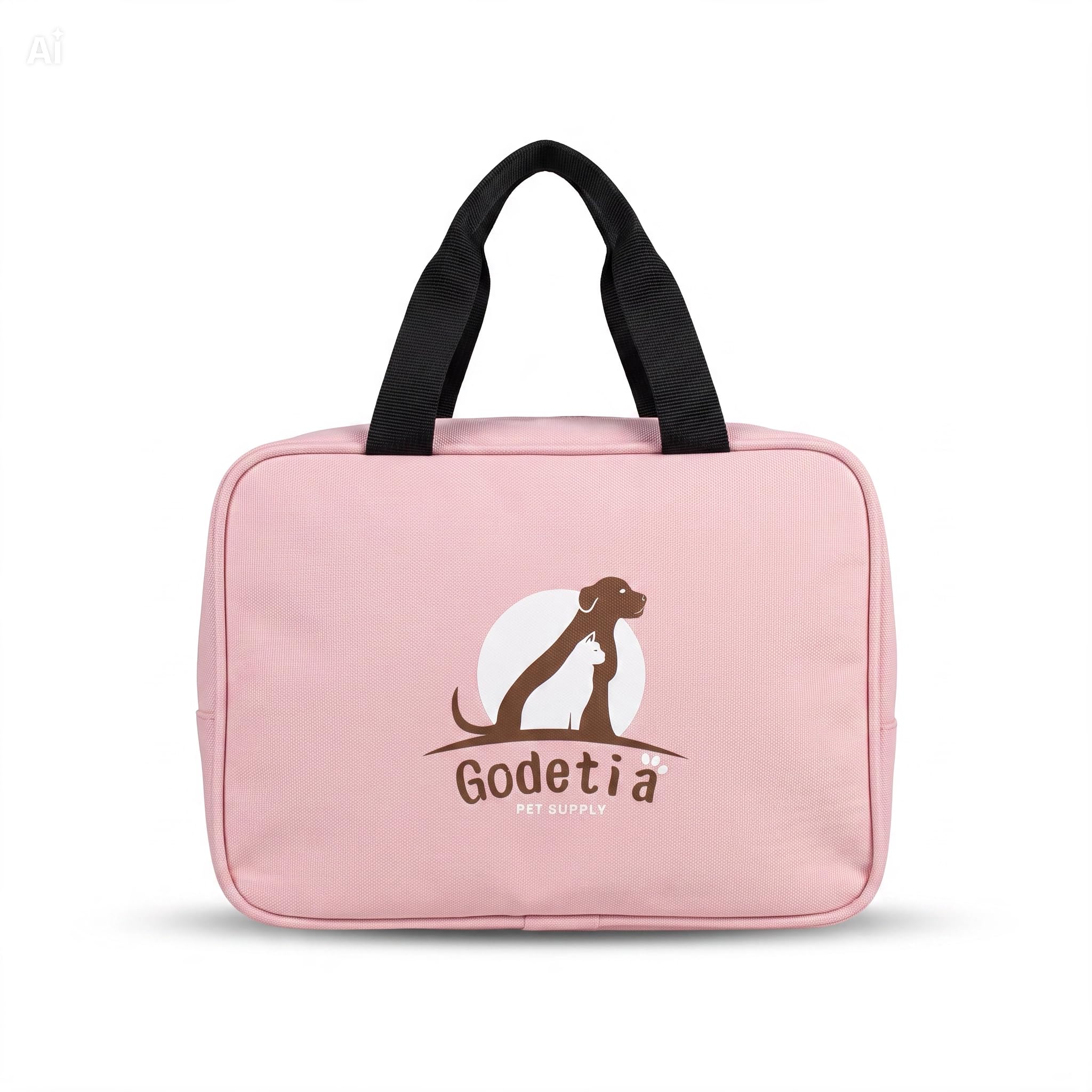 Erste-Hilfe-Set für Hunde und Katzen – komplettes Set mit Schere, Bandagen, Wundauflagen, Thermometer, Pinzette, Notfallhalsband und Tragetasche – Professionelles medizinisches Set für Haustiere