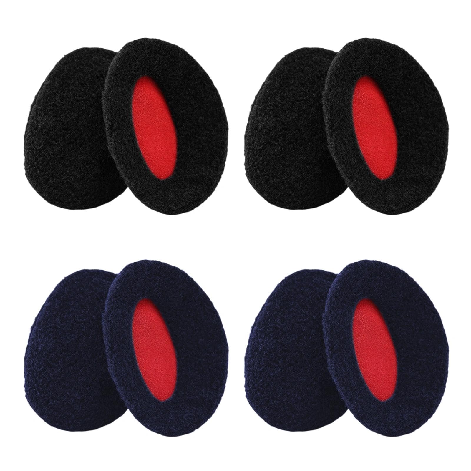 SAIIURV 4 Pairs Ear Muffs Ear Warmers, Winter Warmers Bandless, Women Earmuffs Bags, for Women and Men Outdoor Activities, one size