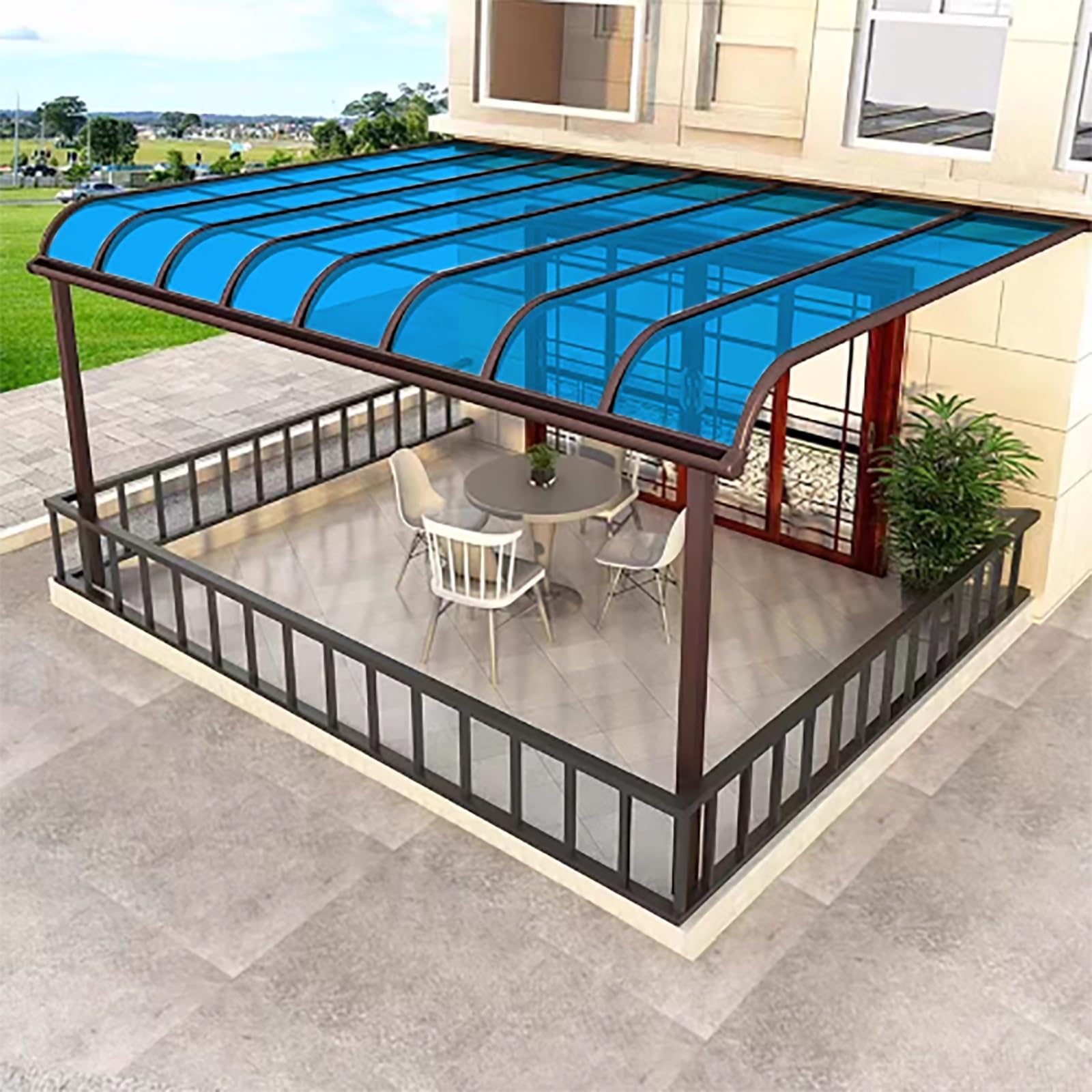 Polycarbonate Roofing Sheet Outdoor Clear, Polycarbonate Roofing Sheets, Lightweight Clear Plastic Sheet Transparent Durable Panel, Transparent Acrylic Plastic Panels