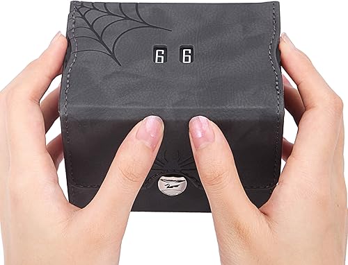 Miniatura 4 de Zoopin - Caja de cuero con contador de vida giratorio integrado (azul)