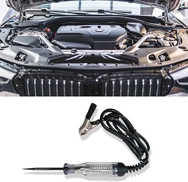 Automotive Test Light, Automotive Circuit Tester, Car Fuse Tester, 6V-24V Electrical Voltage Tester with Sharp Probe&Alligator Clip, Car Electric Tester Pen Universal for Sedan, SUV, Truck
