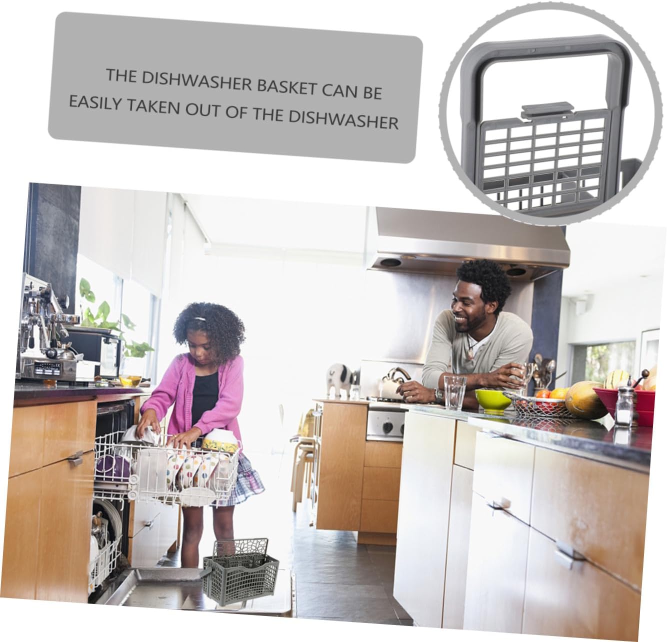 Universal Dishwasher Cutlery Rack ABS Basket with Handle