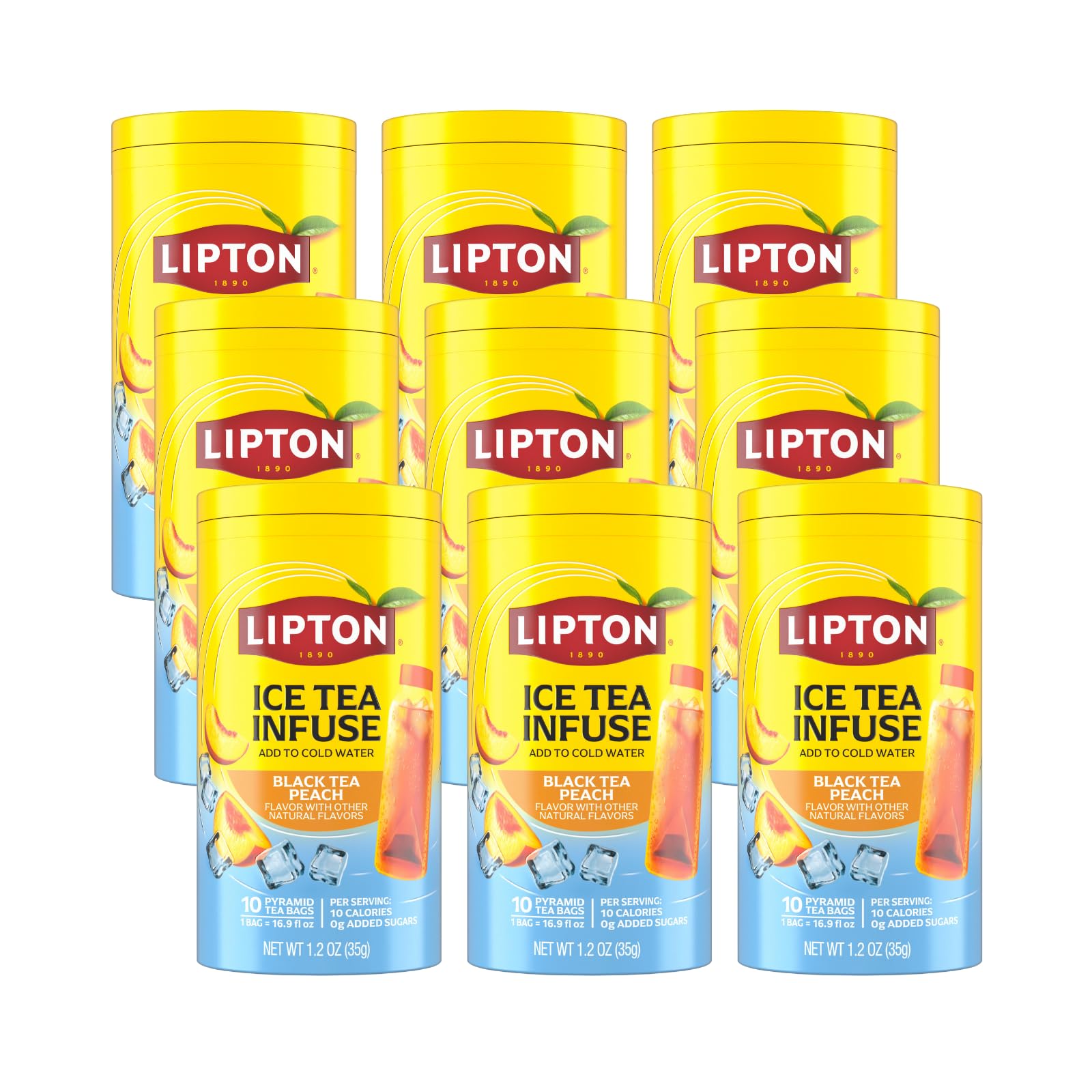 Amazon.com: Lipton Ice Tea Infuse Black Tea Peach Cold Brew Tea