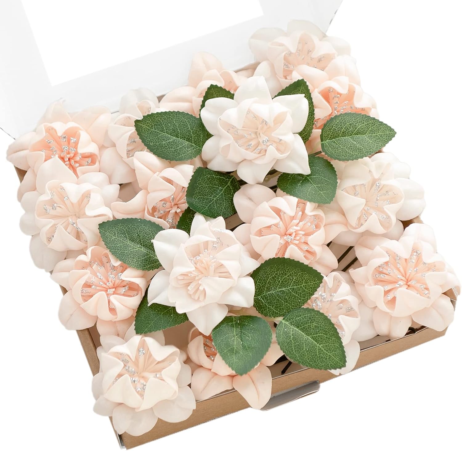 Ling's Moment Artificial Flowers 16pcs Blush & Petal Pink