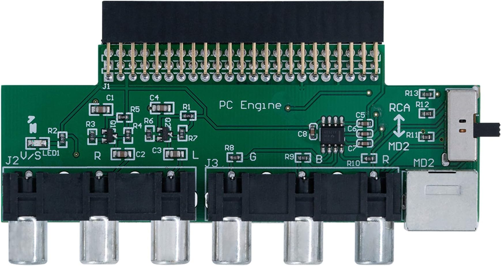 McbazelRGBS Video Booster Audio Signal Output Board for NEC PC Engine/TurboGrafx-16 Console