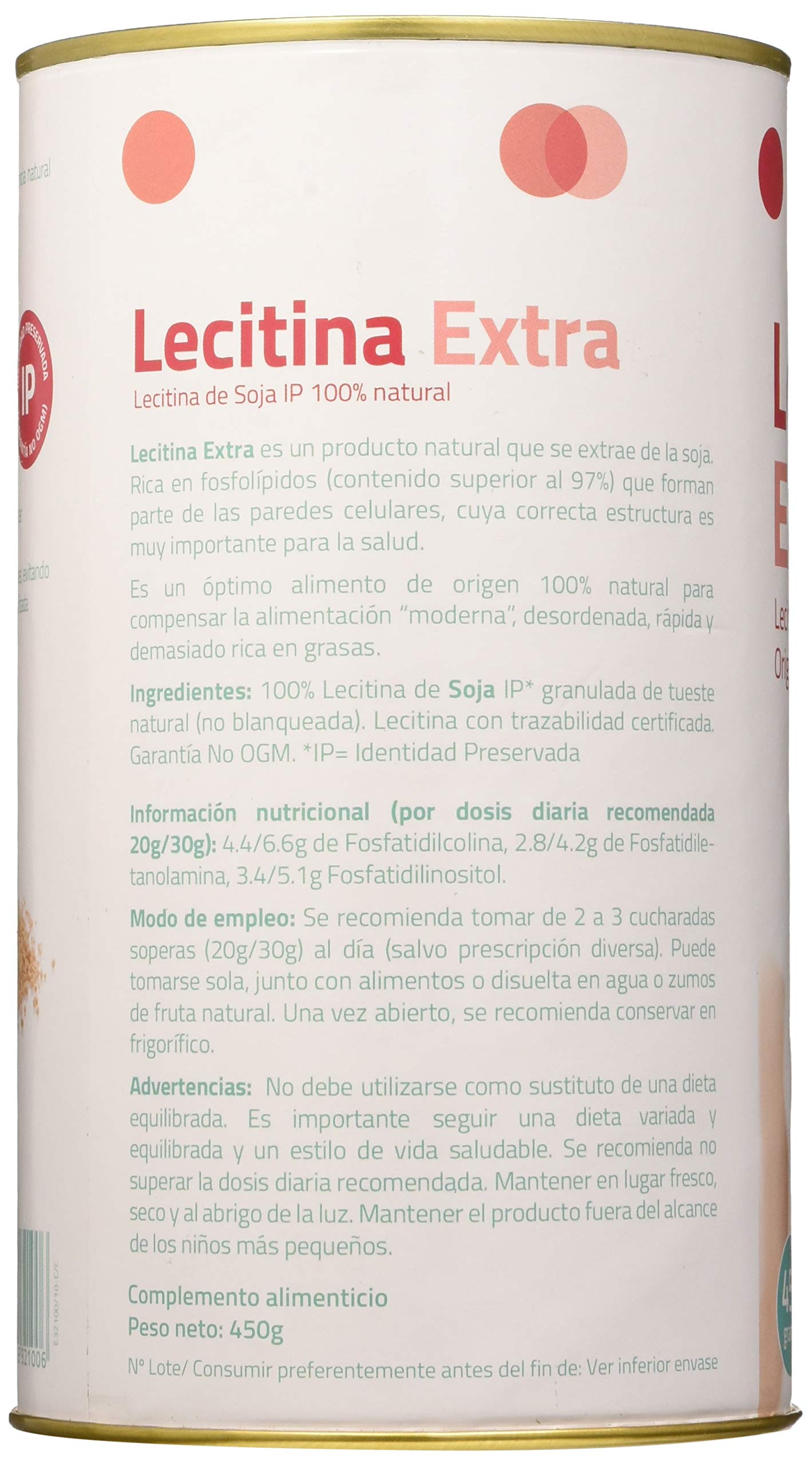 LECITINA SOJA IP EXTRA 450GR