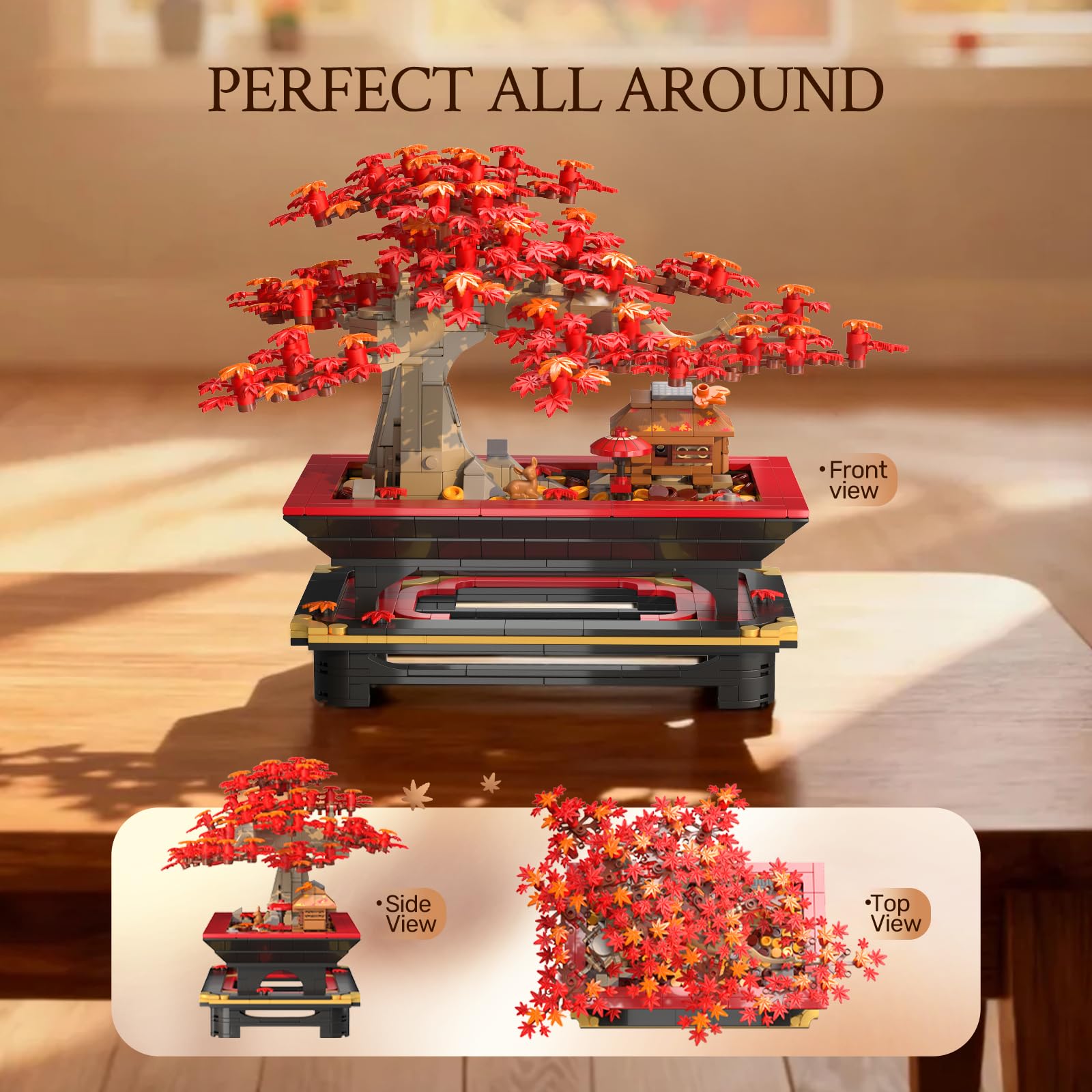 Bonsai as a Code v1.0 / 真柏のフルスタックセット＃001 Wise Block Japanese Red Maple Bonsai Tree Building Toy Set for