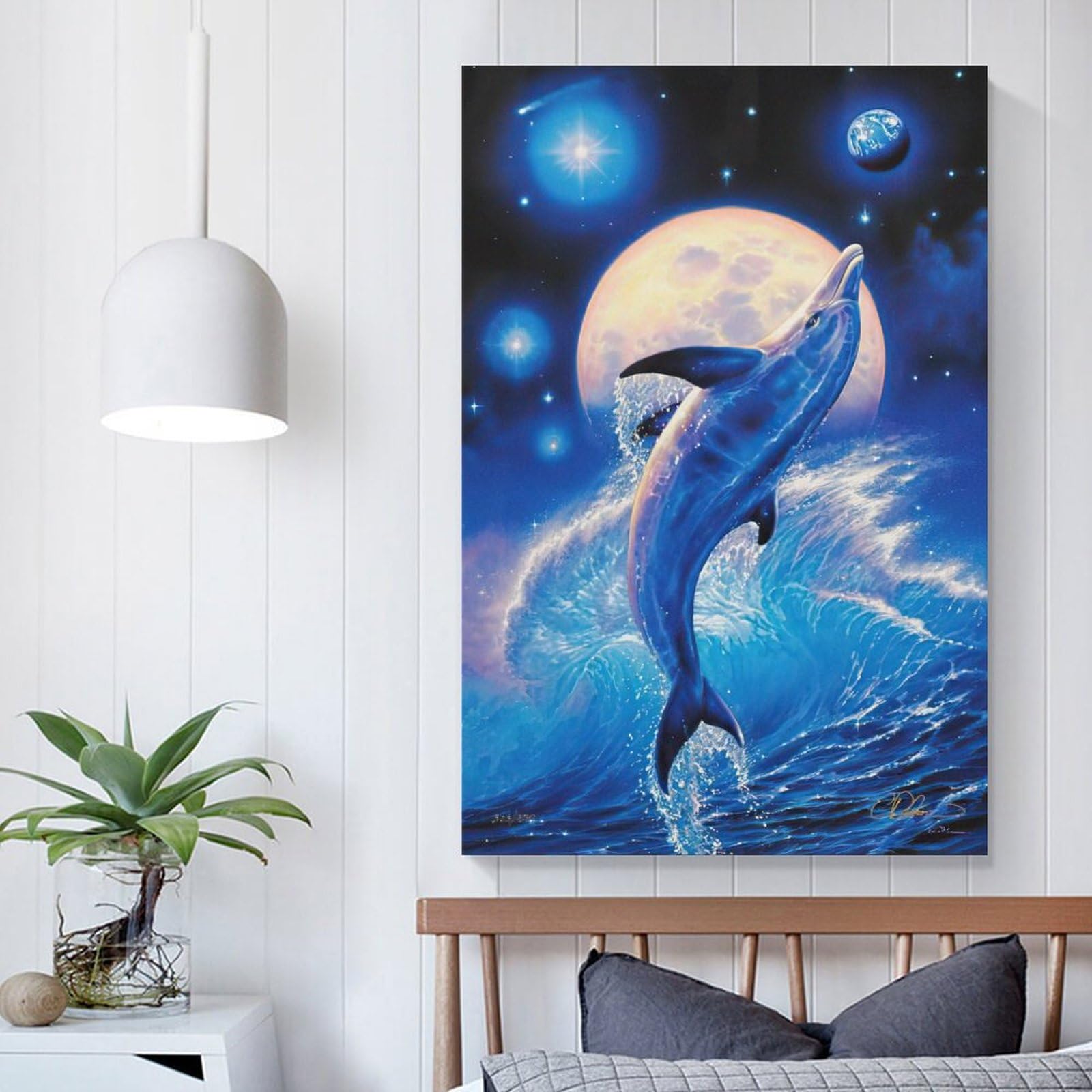 Amazon.co.jp: 青い海 クリスチャン・ラッセン カラフルな海 海景画