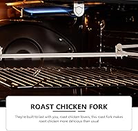 Vista 7 de DOITOOL Accesorios de horquilla para freidora de aire, tenedor giratorio de acero inoxidable para cesta de parrilla de cocina, repuesto de cesta