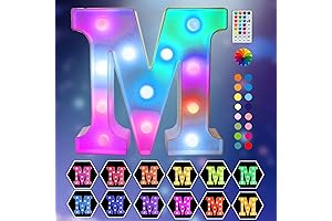 18 Colorful LED Marquee Letter Lights for Bedroom