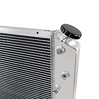 Vista 5 de ReadyCool Ventilador de aluminio de 3 filas para Chevy El Camino Monte Carlo 1968-1977, Pontiac GTO, 71-90 Chevy Caprice, 1973-1980 GMC C/K Series