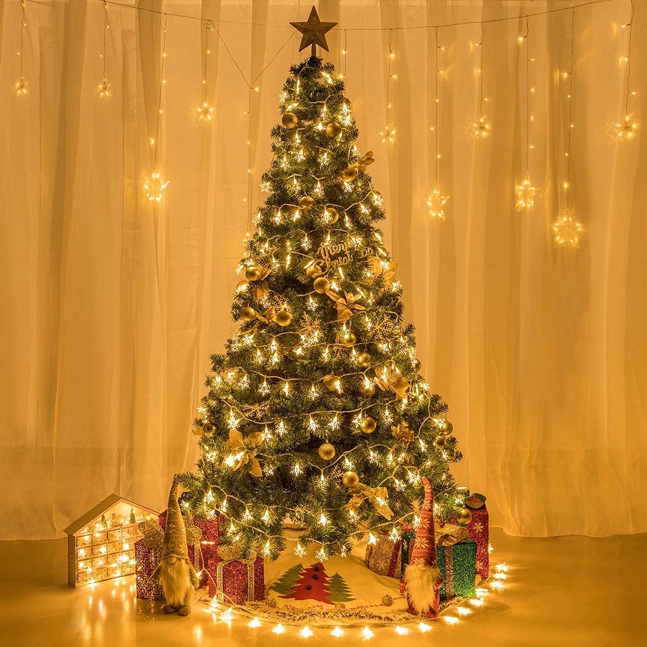 Sukaudiz Guirlande Lumineuse, 6M - 40 Lumières LED, IP65 Étanche, 8 Modes, Guirlande Lumineuse