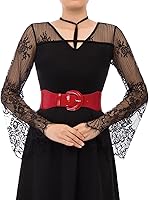 Vista 2 de GRACE KARIN Cinturón de cincha elástico ancho para mujer, cinturón vintage con hebilla gruesa de 3 pulgadas, S-XXXXL