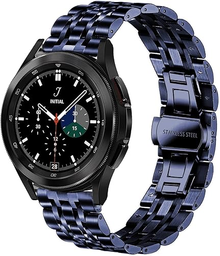 DEALELE Correas compatibles con Galaxy Watch 66 Classic  55 ProGalaxy Watch 44 ClassicGalaxy 3 1.614 in, correa de repuesto de metal de acero