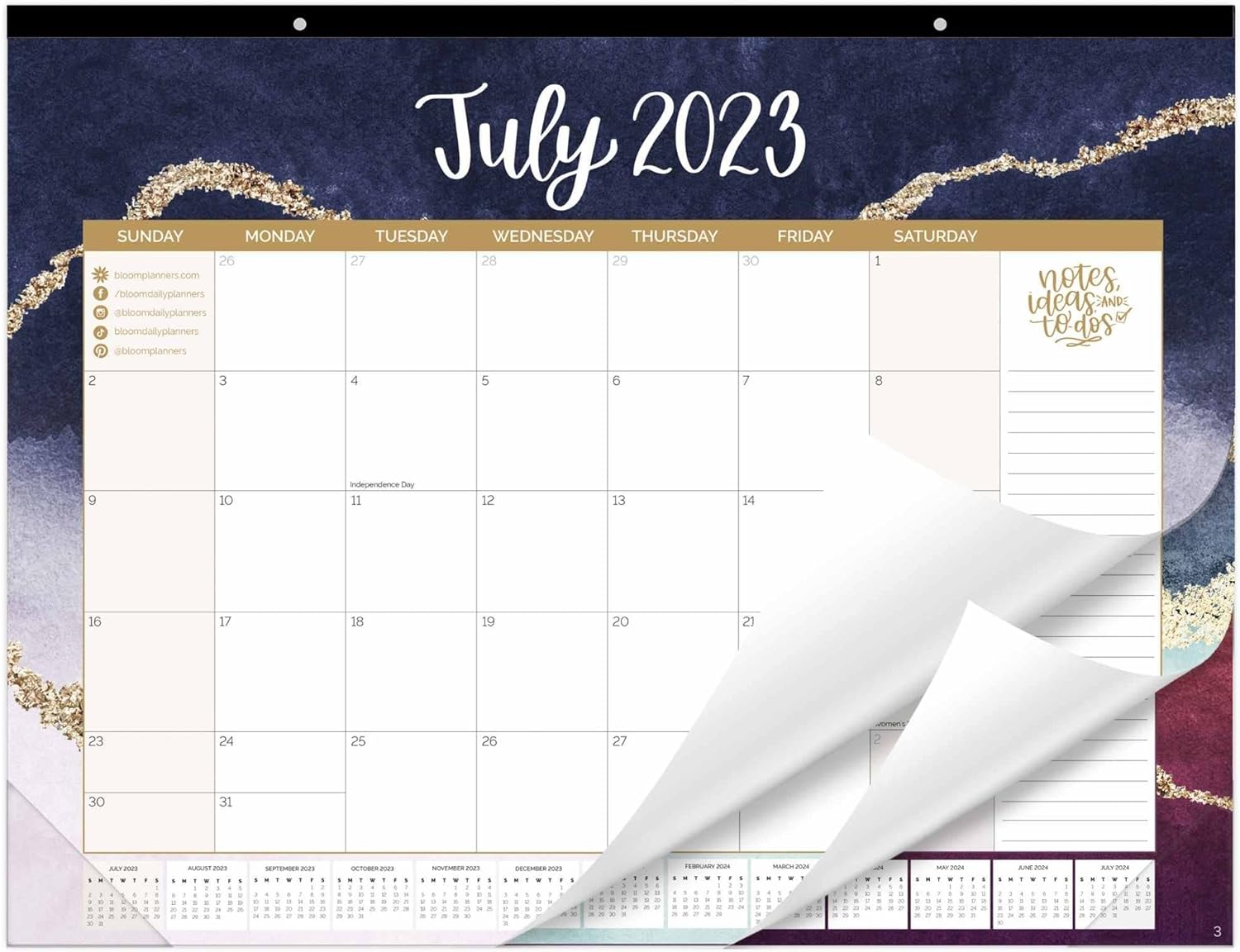 bloom daily planners 20232024 Academic Year Desk Calendar 21" x 16