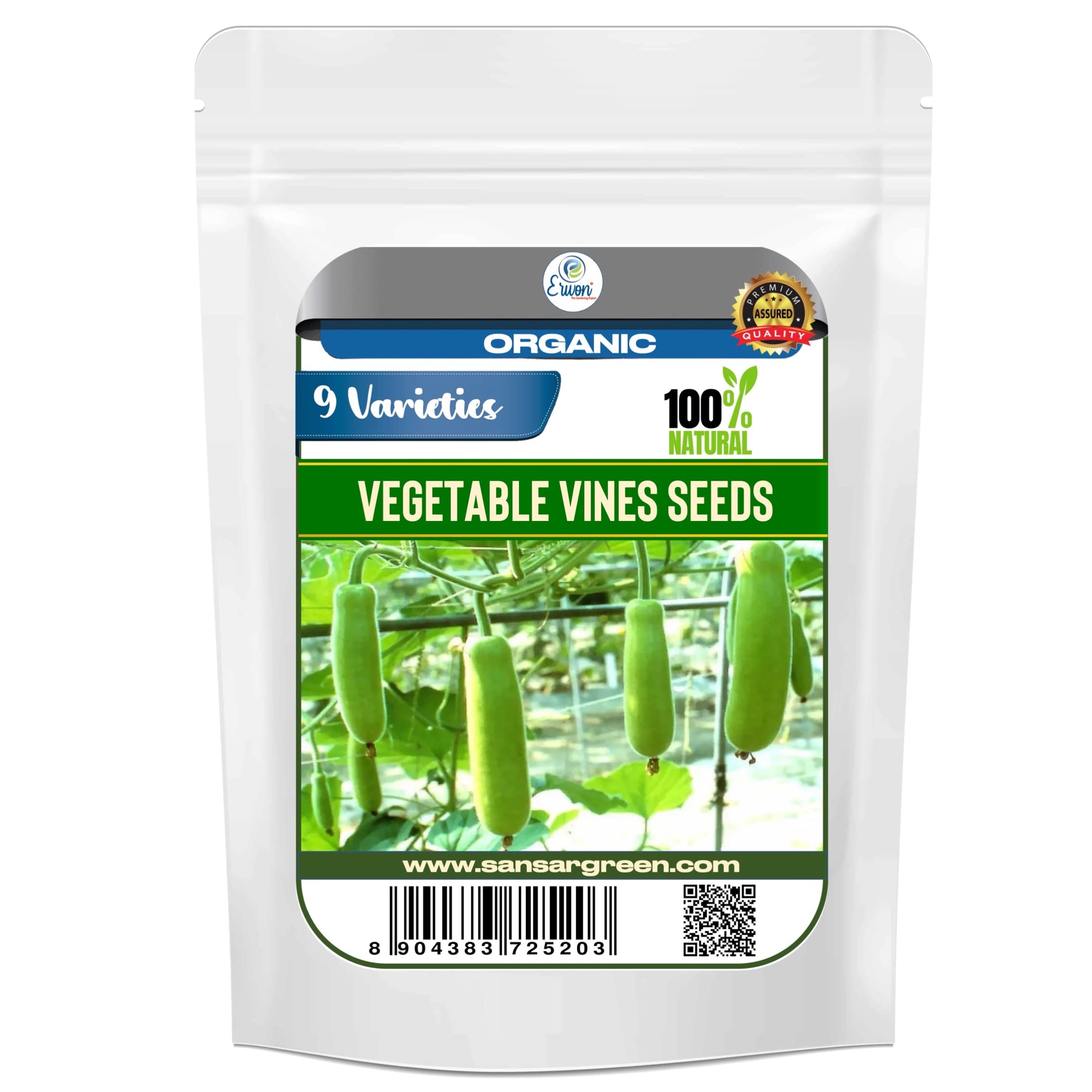 Erwon Vegetable Vines Seeds (9 Varieties) for Growing Healthy Vegetable Creepers Plants (Organic) (B09WY371VZ) Amazon Price History, Amazon Price Tracker