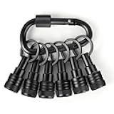 1/4 inch Hex Shank Bit Holders Keychain Quick-change Design for Nut Driver Screwdriver Drill Bit Gift for Men