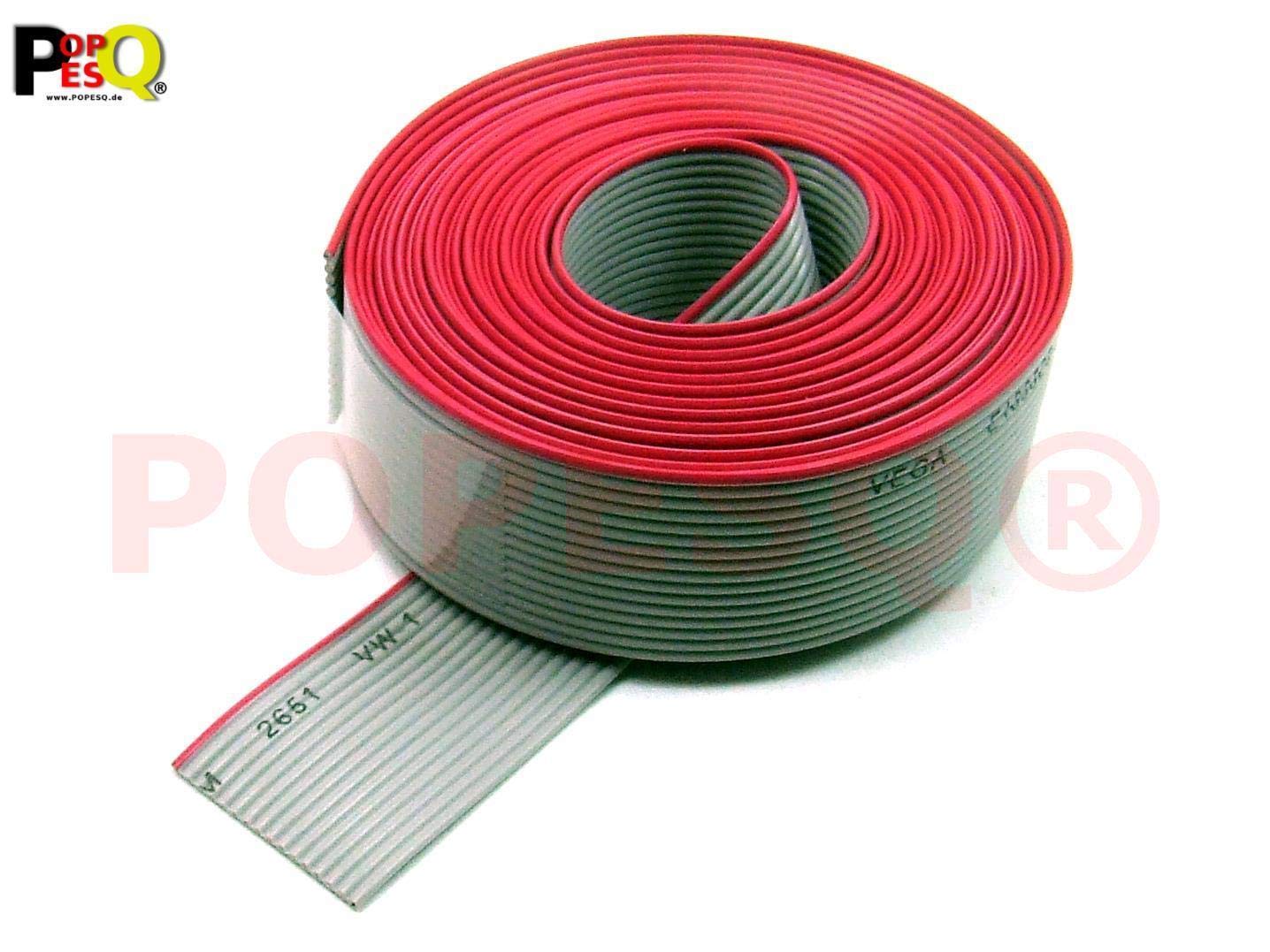 POPESQ® 3 m x Cavo piatto 16 vie 1.27mm per 2.54mm Connettore #A1512