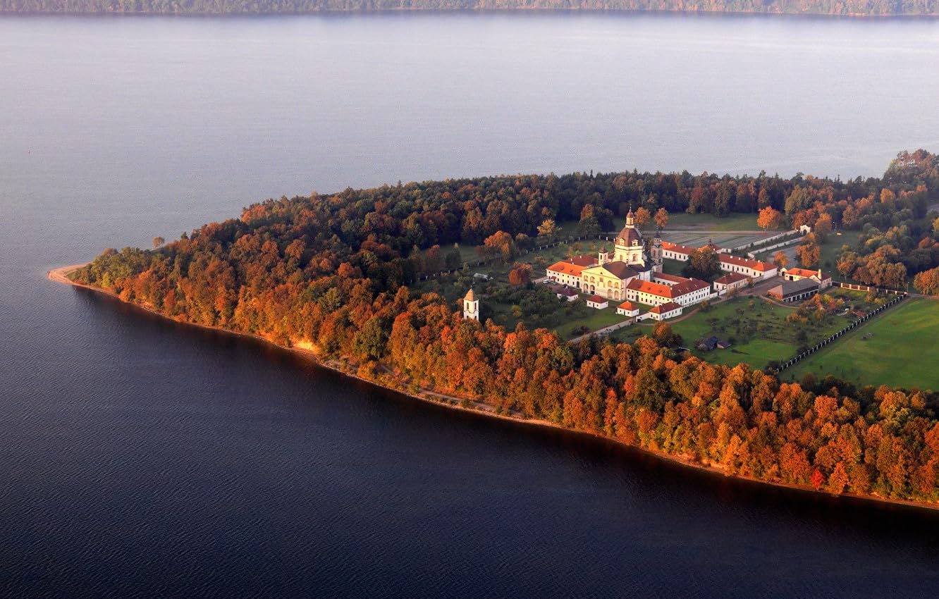 jigsaw puzzles for adults 2000 | jigsaw puzzle | 2000 piece jigsaw puzzles for adults, Sea, Trees, Monastery, Lithuania, Baltics 70x100CM
