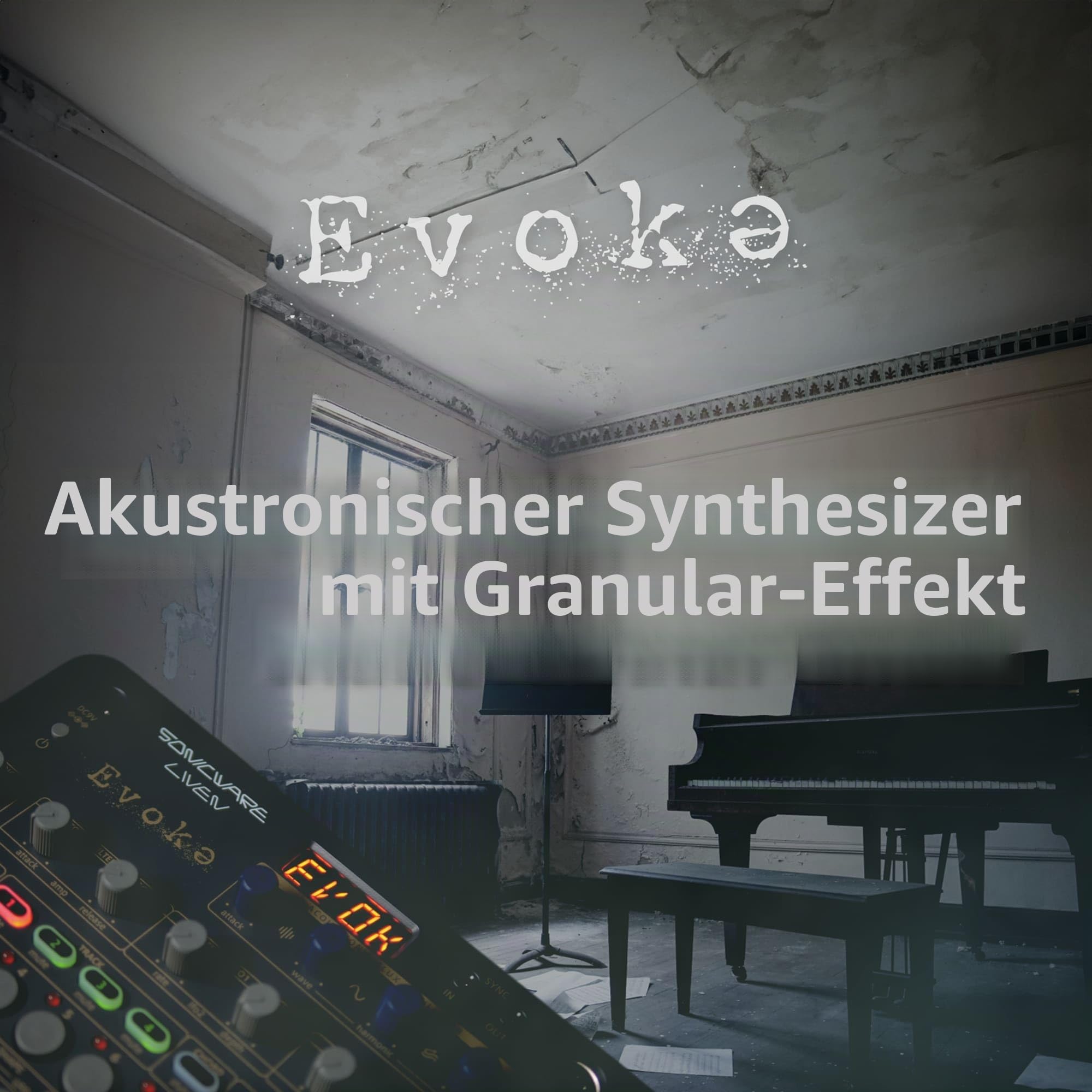 Sonicware LIVEN Evoke [Acoustronic Ambient Synthesizer] 34 Instrumente, Granular Grain FX, Flux Oscillator, 10 Reverbs, 6 Effekte, 4-Spur-Sequencer, Chord- & Arpeggiator-Modi