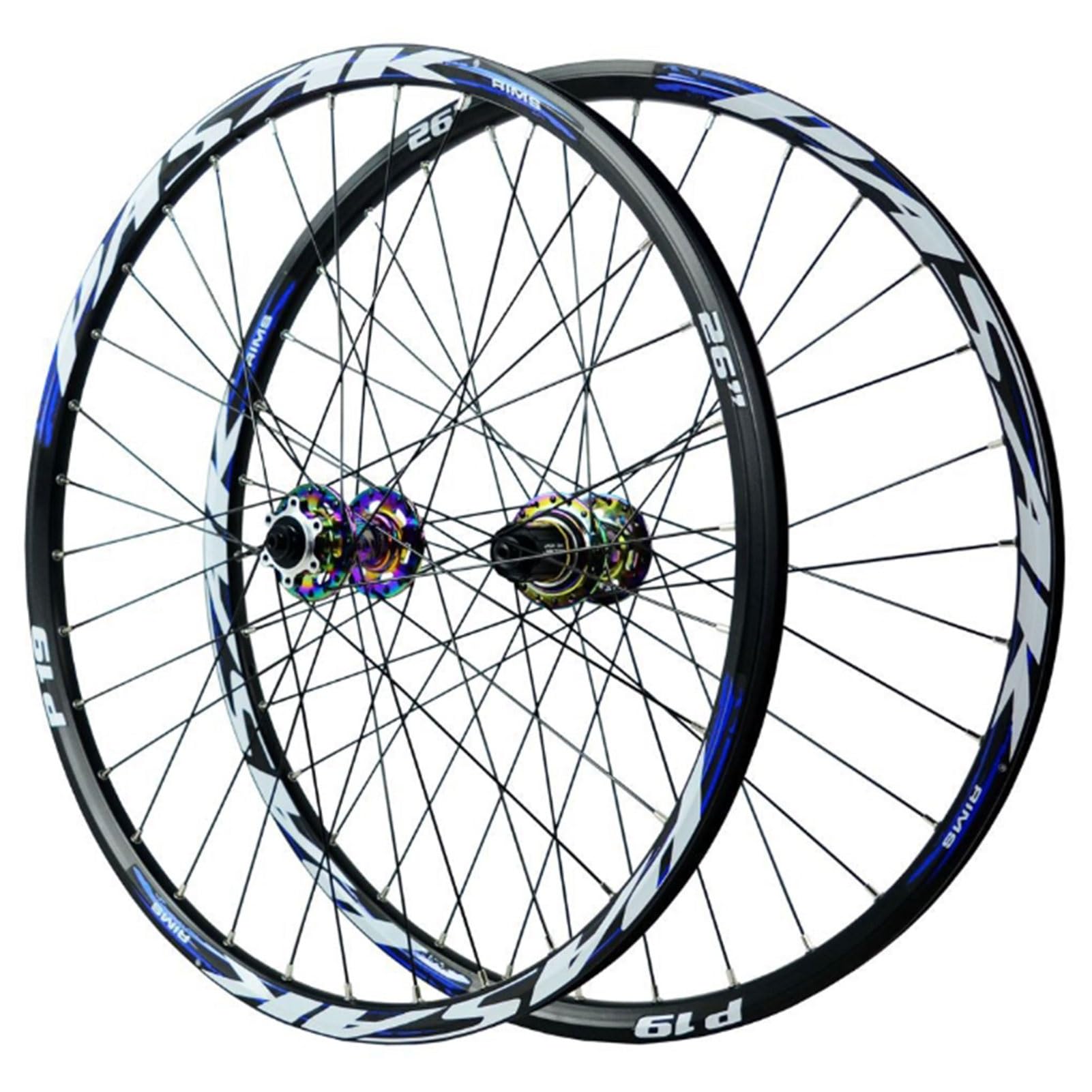 Zestaw kół do roweru górskiego 24/26/27,5/29 cala, stop aluminium przód 2 tylne 4 łożyska podwójna ścianka szprychy 32H hamulec tarczowy 7-12 prędkości