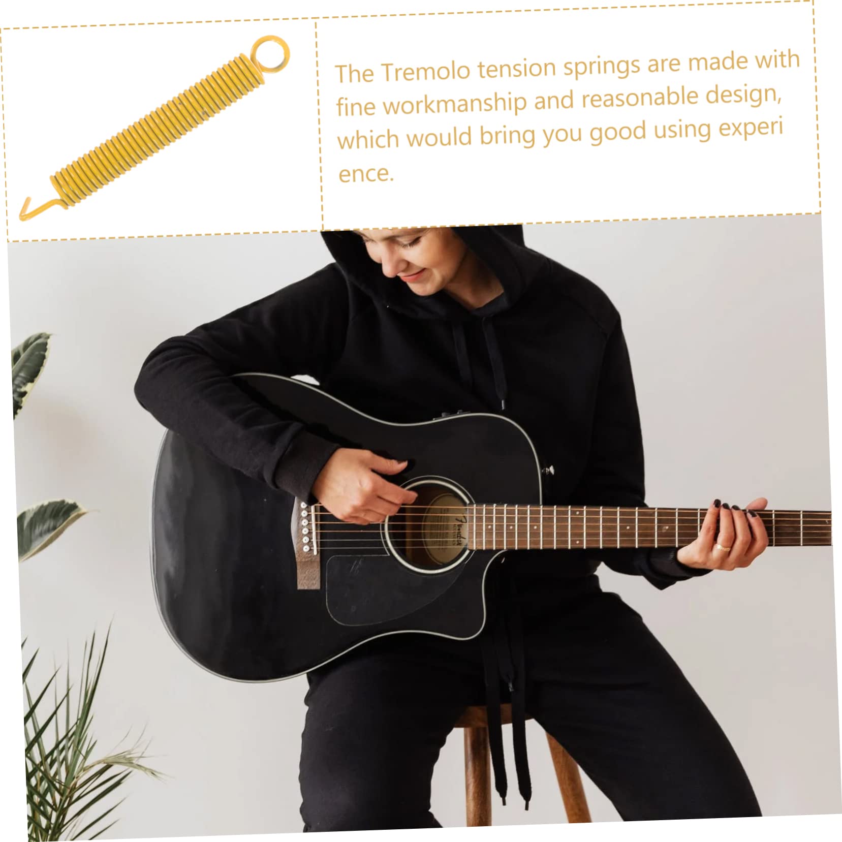 VICASKY 24piezas Resortes Trémolo Para Guitarra Eléctrica Accesorios De Repuesto Duraderos y Prácticos Para Puentes Trémolo Compatible Guitarras Eléctricas y Bajos