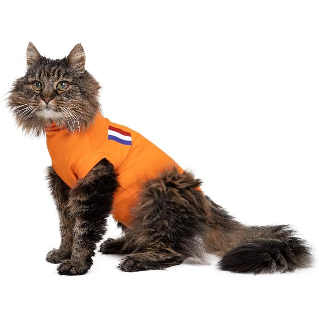 MPS Medical Pet Shirt, Gato, Naranja, S