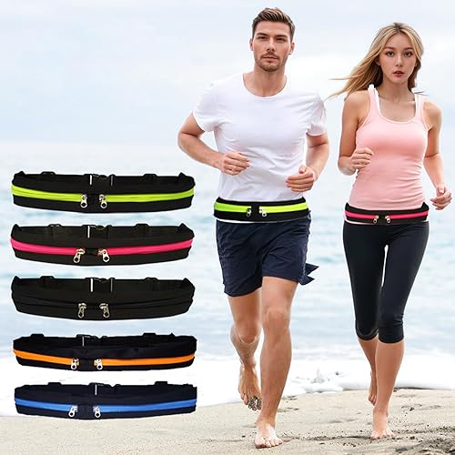Miniatura 3 de Riñonera para correr, bolsa oculta transpirable, cinturón deportivo invisible, bolsas para teléfono, bolsa de gimnasio con bolsillos, bolsas de