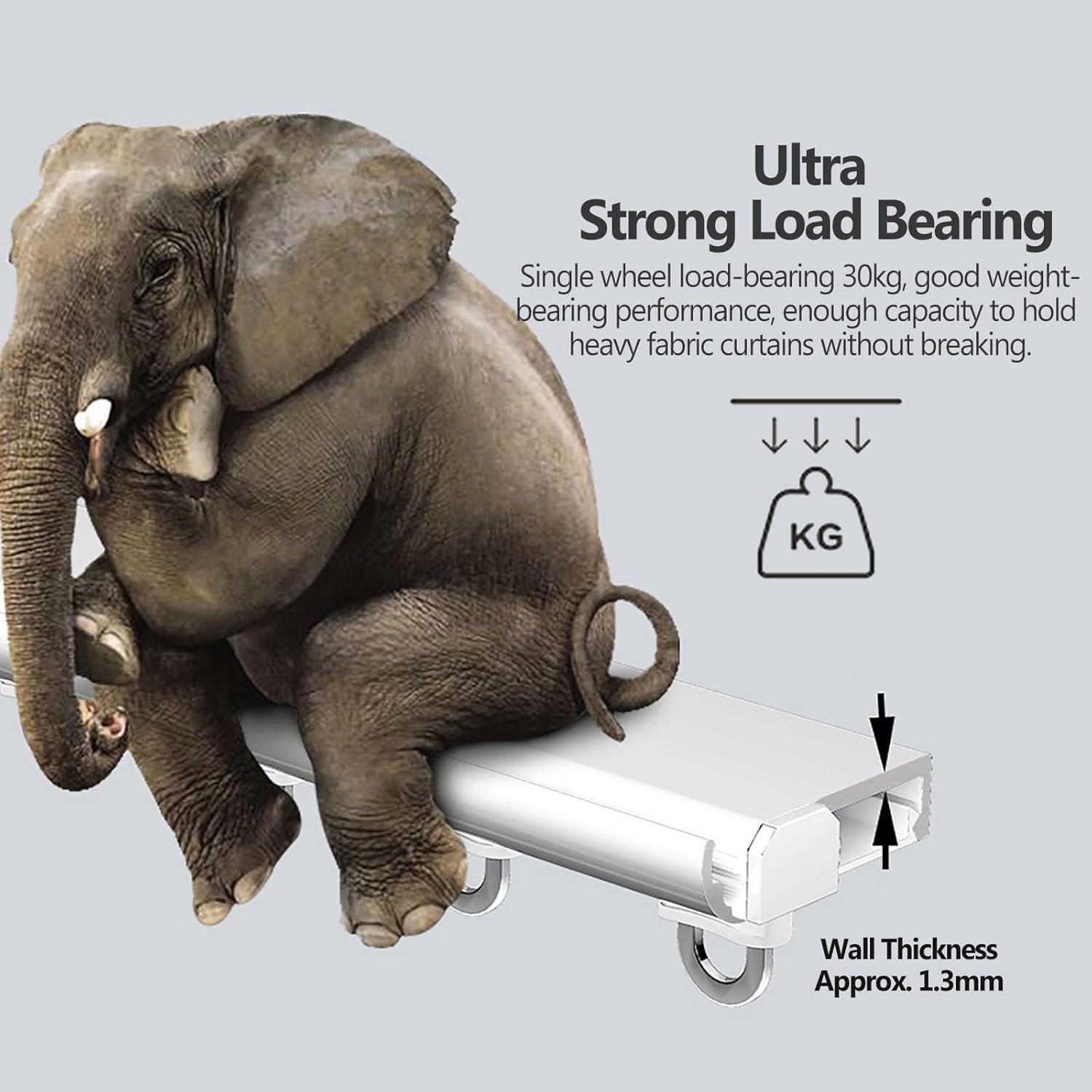 頑丈な天井取り付け式カーテンレール 長さ3.5m 間仕切りカーテンポール フック付き プライバシーカーテンレール 共用寝室用 シャワ