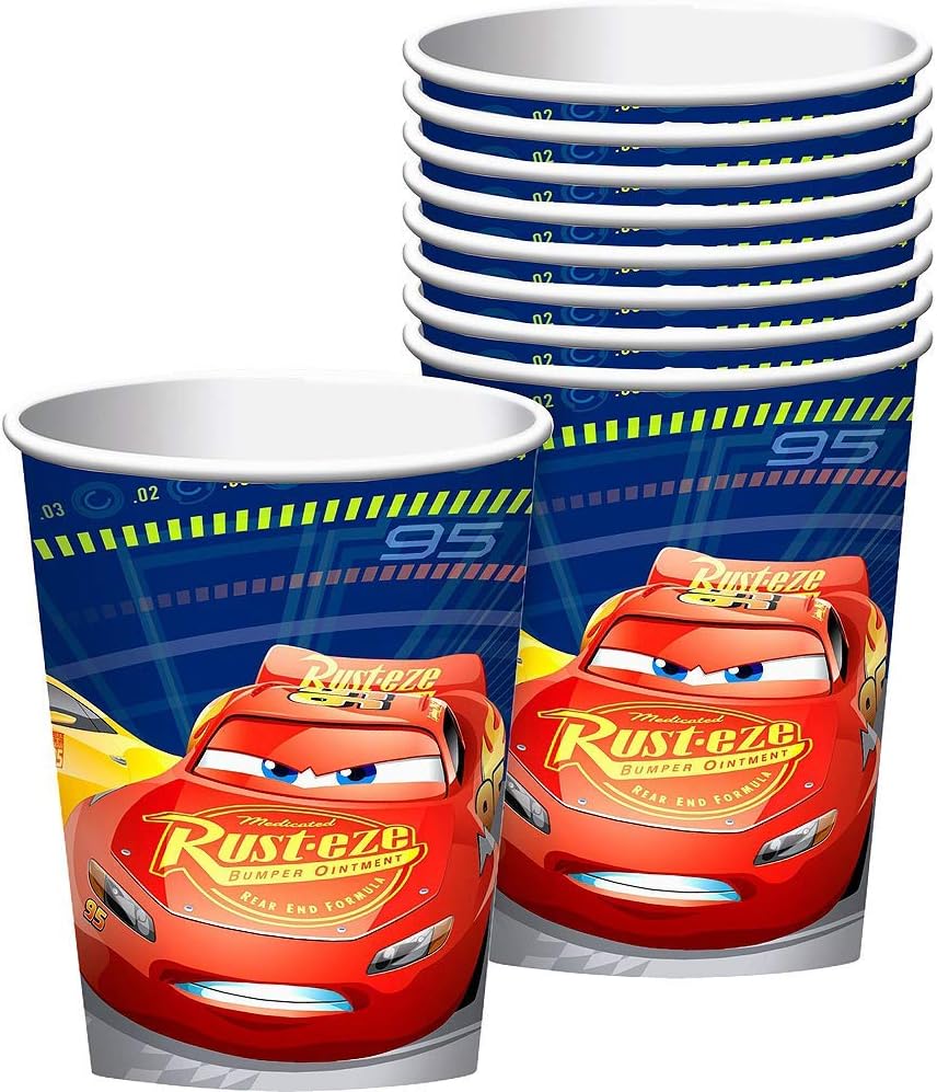 Party City Cars 3 Birthday Party Supplies, Includes Happy Birthday Banner and Party Favor Pack, Serves 16 : Home & Kitchen