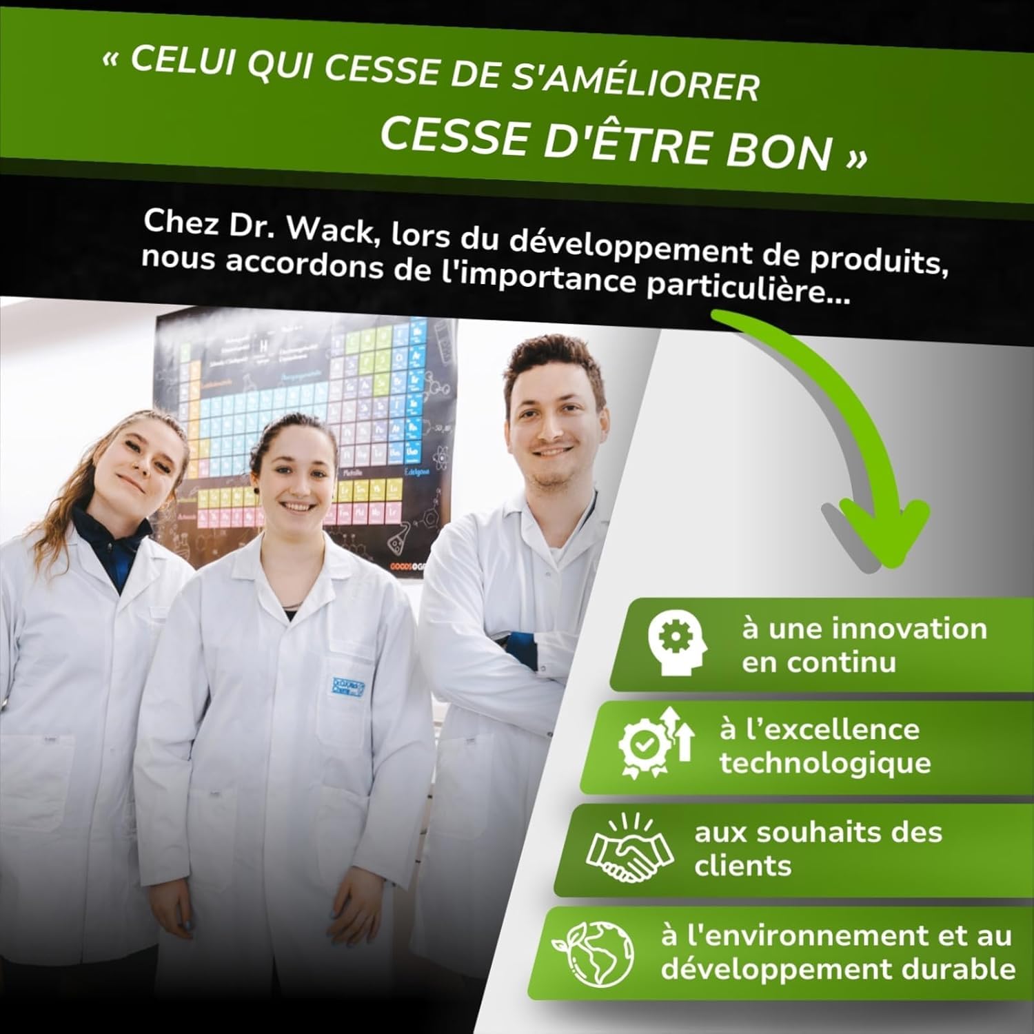 Dr. Wack - F100 Kit d'entretien Vélo Produits Bio - 4 Produits inclus - Nettoyant Vélo + Nettoyant Chaînes de Vélo + Brosse pour Chaîne + Chiffon Microfirbres - Fabriqué en Allemagne