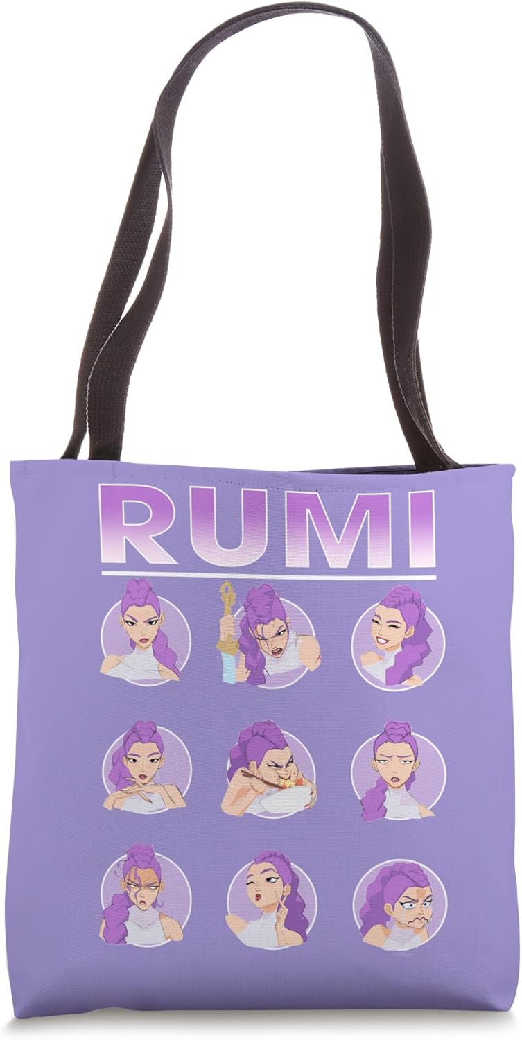 KPop Demon Hunters Rumi Expressions Tote Bag
