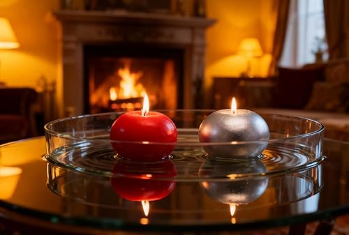 Miniatura 2 de Velas flotantes metálicas, velas ovaladas multicolor con 200 pétalos de rosa de seda, discos de vela de larga duración para bodas, aniversarios,