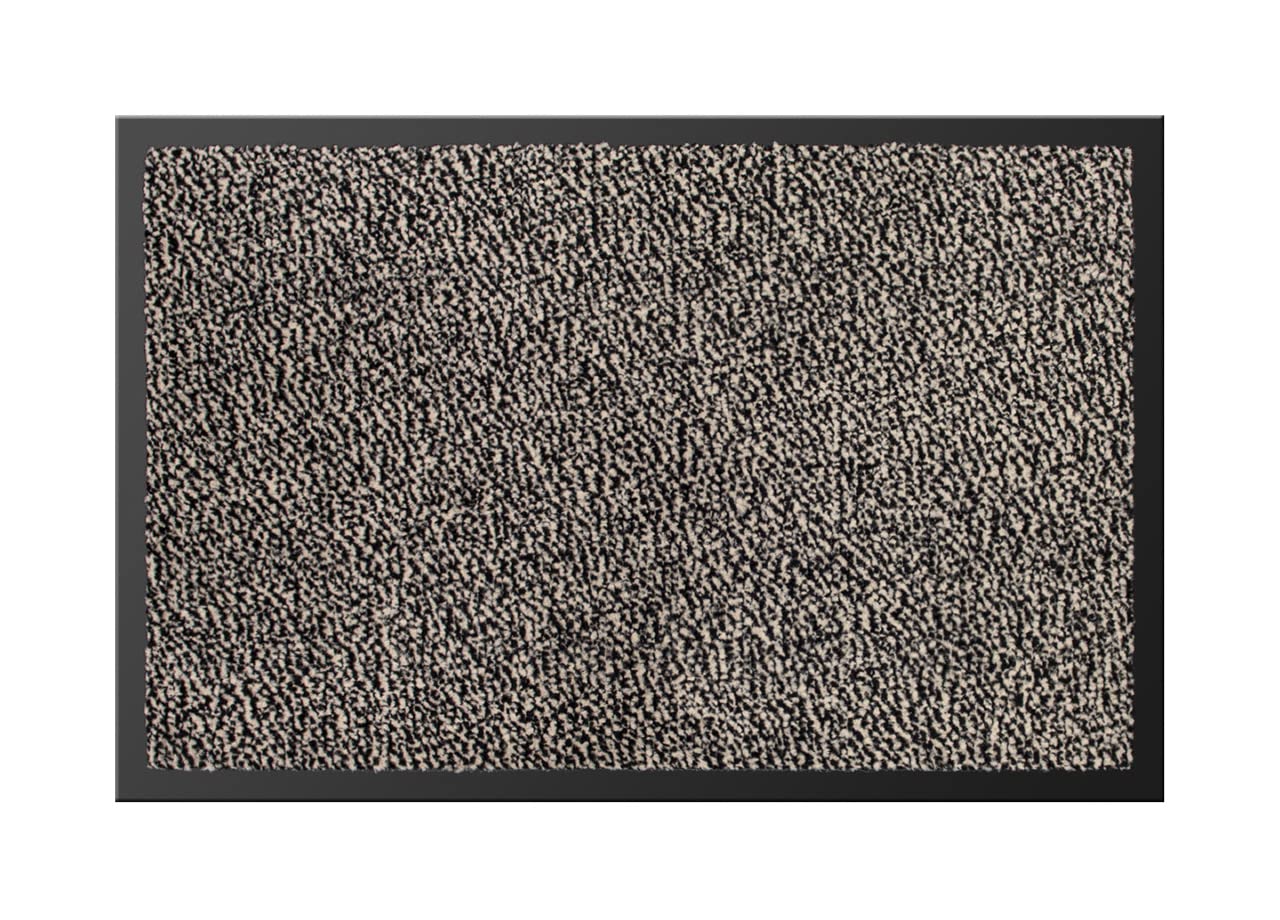 BIANCHERIAWEB Tappeto Zerbino Entrata Ingresso Casa Esterno Interno Antiscivolo Asciugapassi Nevada 40x60 Beige