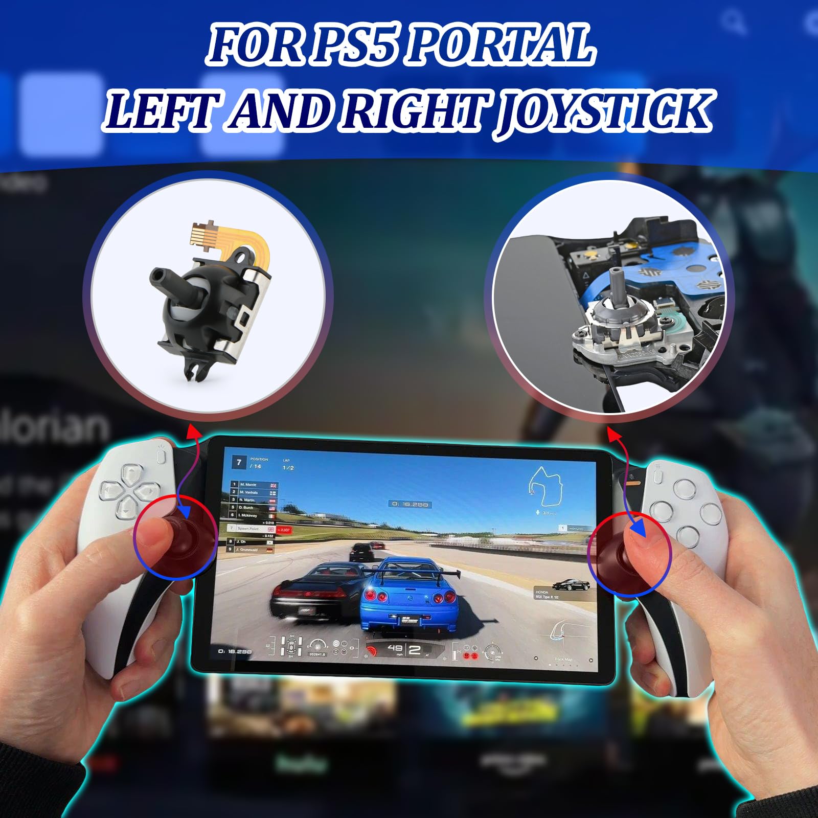Amazon.com: for PS5 Portal Hall Effect Joystick Replacement for