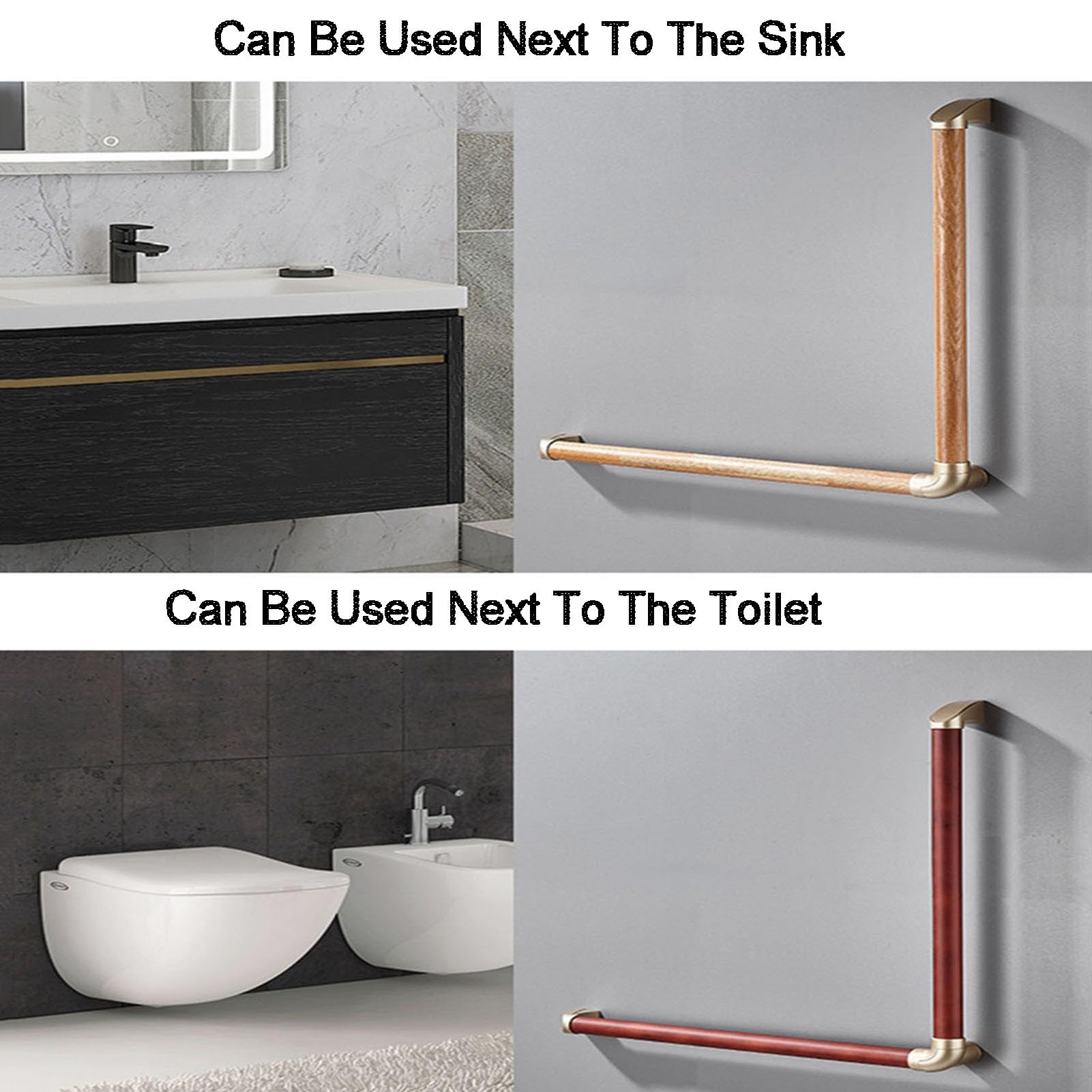 Barra De Agarre Antibaño,Pasamanos De Ducha De Ángulo Recto Desmontable De 90°,Soporte De Pasamanos De Seguridad For Personas Mayores(Color3,70cmx70cmx4cm)