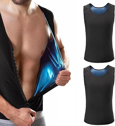 Chaleco Termico Reductor para Hombre, Chaleco Termico Compression Tank Top Hombres, Chaleco de compresión para hombre