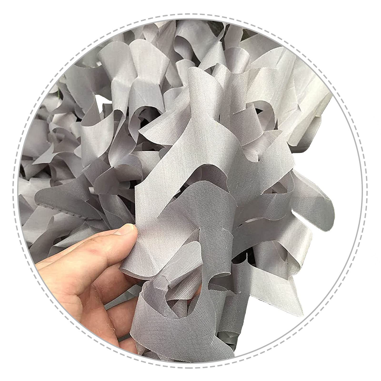 Pxzybd Grey Reinforced Camouflage Net, Garden Pergola Patio Shade Net, Military Net, Camo Netting For Hunting, Themed Party Decorations, Car Covers, Sunscreen Camouflage Netting,-3X4m(9.8*13.1Ft)