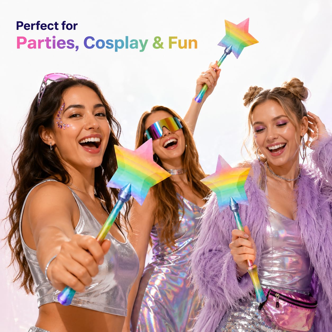 nezafly Credit Card Wand 3D Printed Magic Fairy Wand Card Holder Star Tap To Pay Payment Fun Contactless Prop for Adults Cosplay Magicians Performers Raves Parties Pranks Shopping - Image 6
