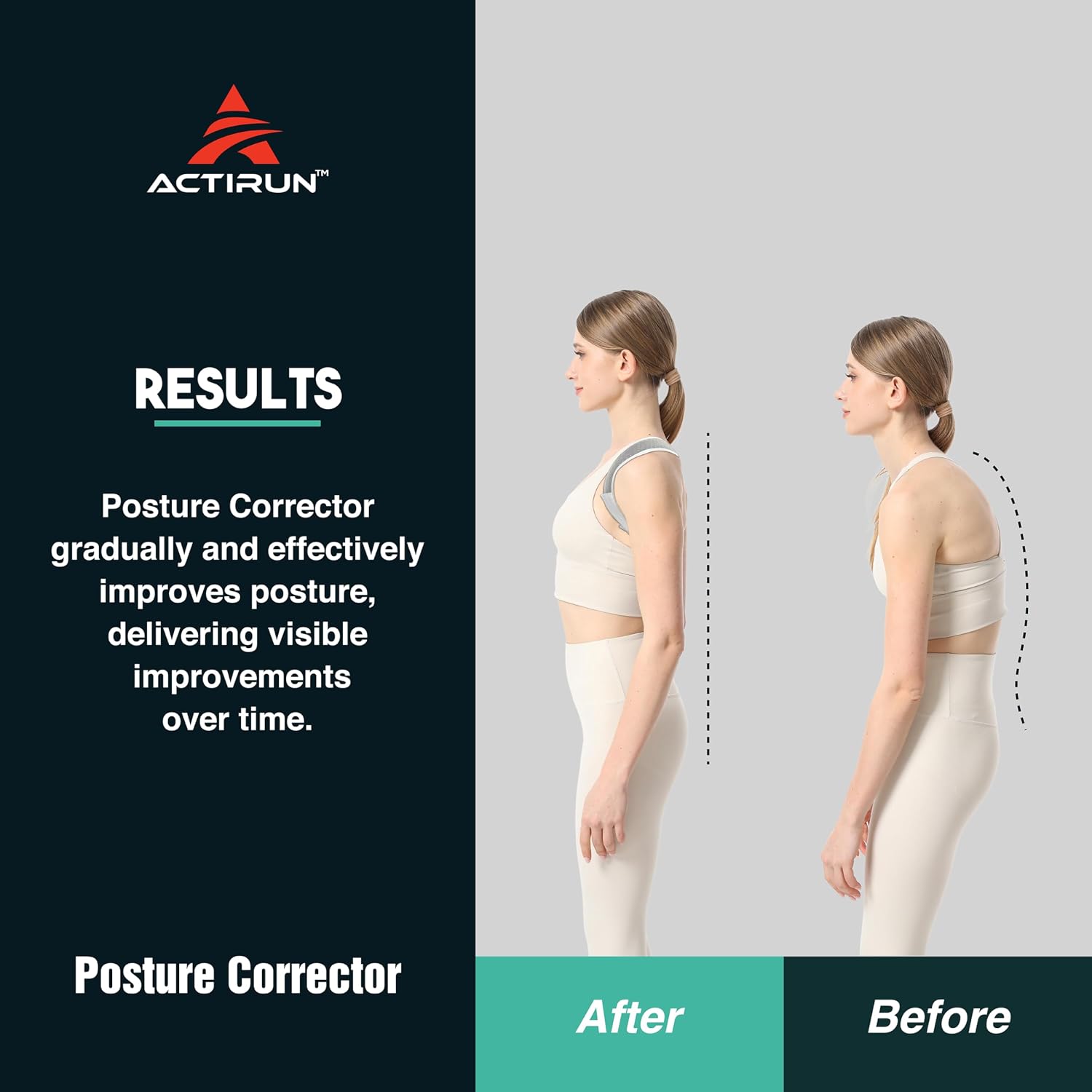 Shoulder Posture Corrector & Shoulder Straps for Posture - Adjustable Back Brace for Men and Women - Upper Back Straightener for Hunchback Pain Relief - Breathable