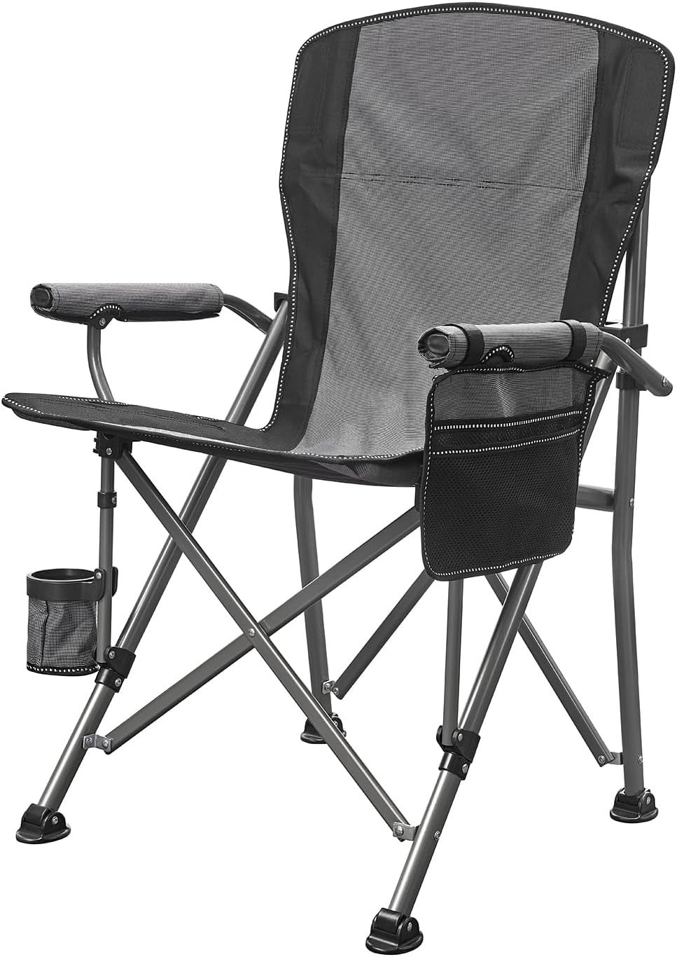 ENAVANT Portable Oversized Folding Camping Folding Chair with Carrying Bag, Cup Holder Included, Holds up to 500 lbs