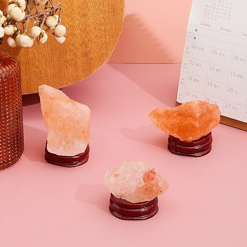 Miniatura 5 de Taiyin 15 soportes para huevos de 1.4 pulgadas, soporte de esfera de cristal de madera, soporte decorativo para huevos, soporte de bola de cristal