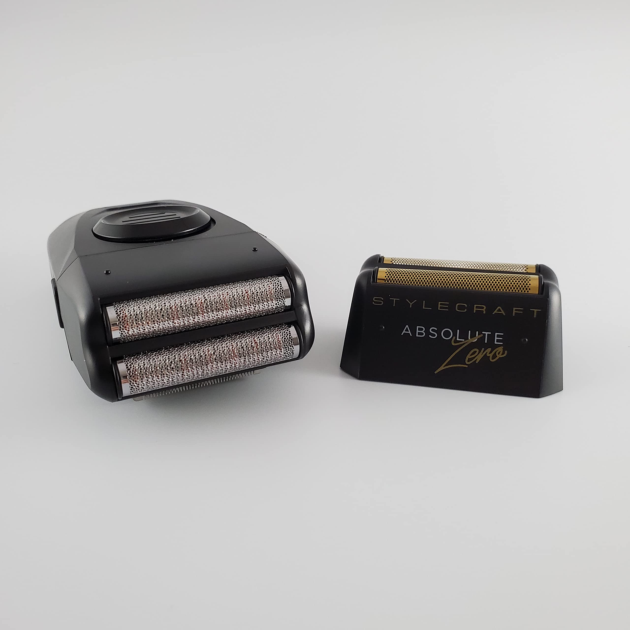 StyleCraft Replacement Silver Slick Foil Shaver Head fits All StyleCraft and Gamma+ Absolute Zero Shavers, Matte Black/Silver