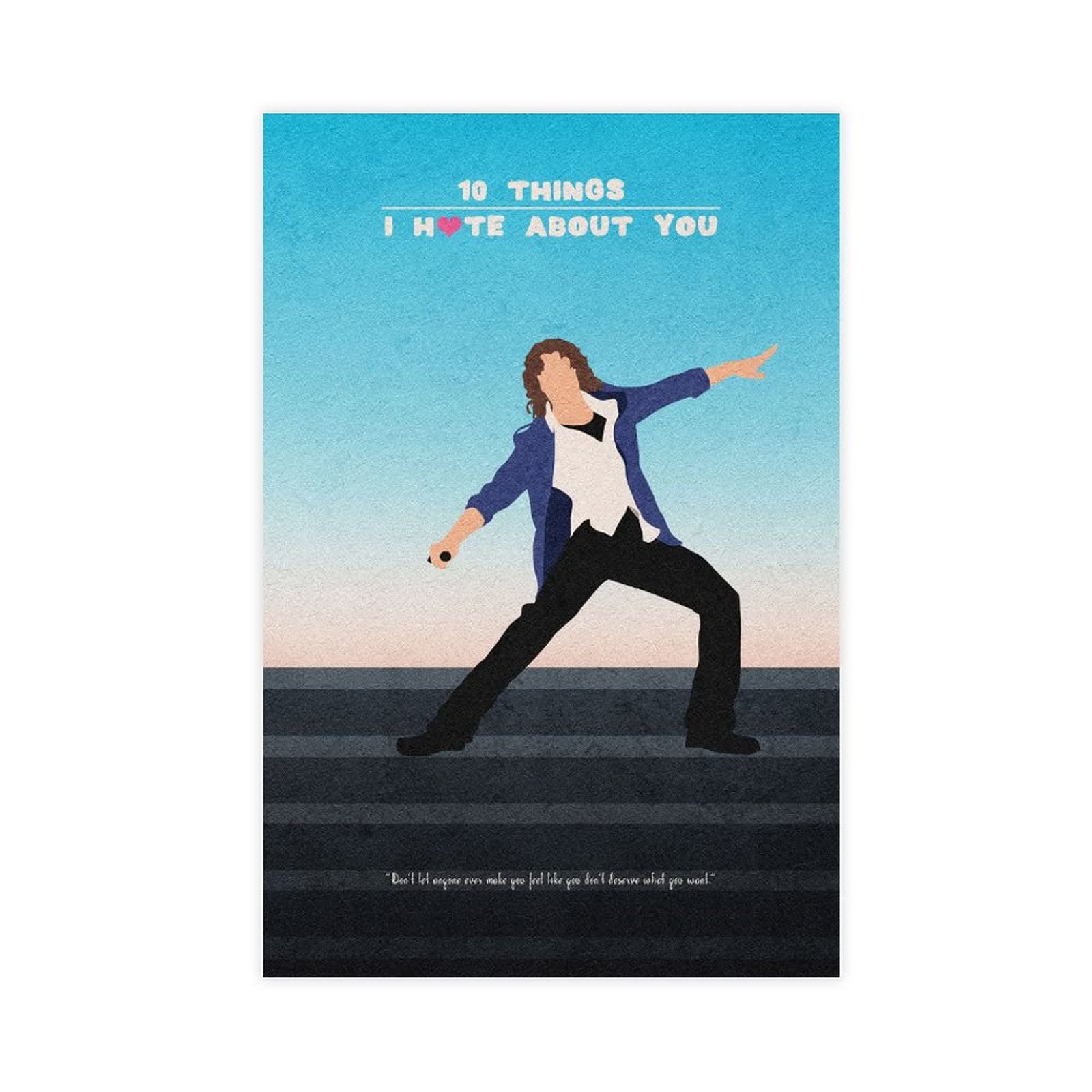 Poster Sur Toile "10 Things I Hate About You" - 30x45cm, Décoration Chambre Ou Bureau, Cadeau Fan - 3